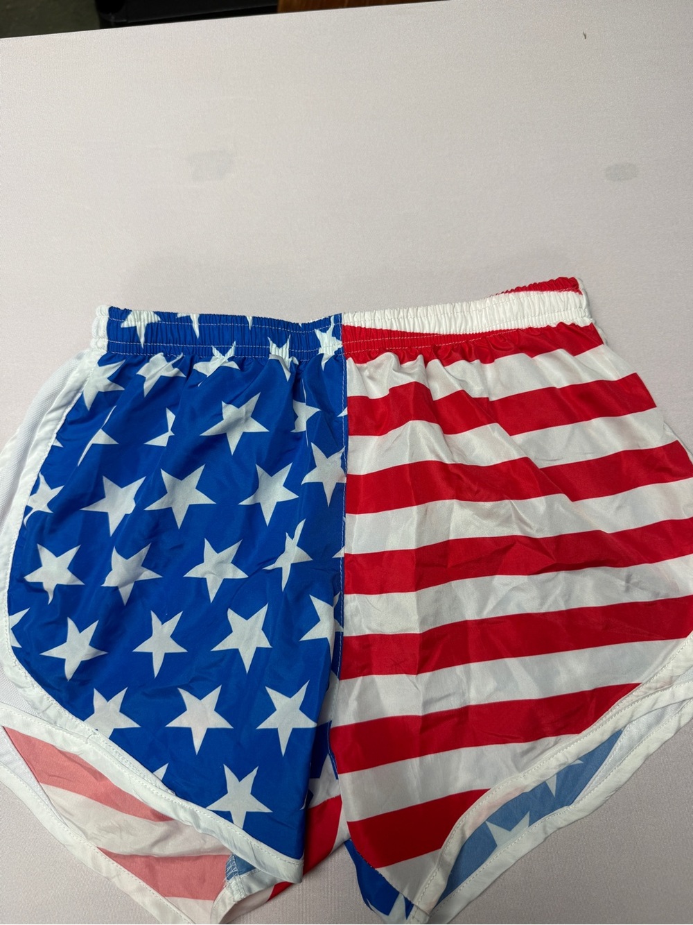Marleylilly Stars & Stripes Athletic Shorts - Red, White & Blue medium